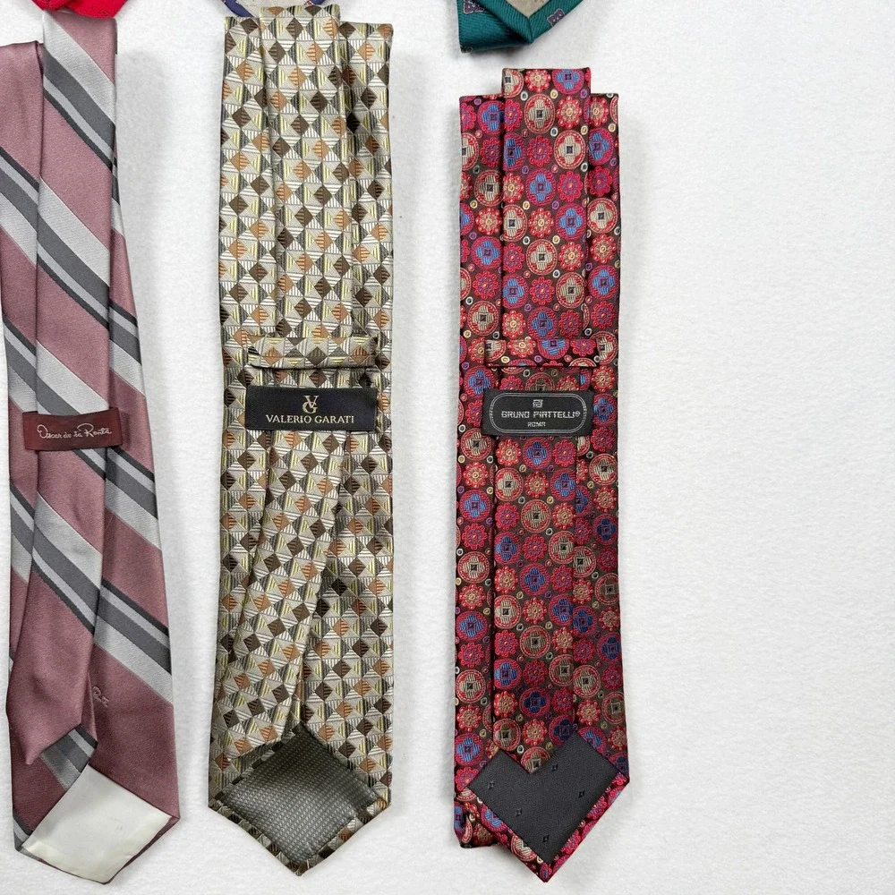 Vintage‎ Designer Ties (Lot of 10 ) - Givenchy Dior YSL Steffano Ricci Valentino